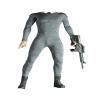 12" Male Figure 1/6 Scale Grey Elastic Bodysuit Clothing.only Sell Clothes, not Models. view 1