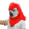 BEESUM 2023 Premium Psittacidae Parrot Head Mask Moving Mouth Bird Cosplay Hat for Halloween Christmas Party Costume (Red) view 1