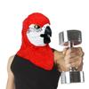 BEESUM 2023 Premium Psittacidae Parrot Head Mask Moving Mouth Bird Cosplay Hat for Halloween Christmas Party Costume (Red) view 4
