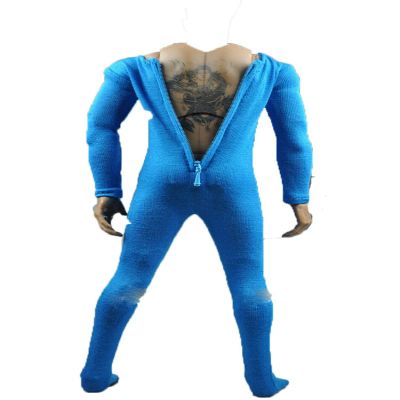 12" Male Figure 1/6 Light Blue Elastic Bodysuit Clothing.only Sell Clothes, not Models.