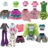 BARWA 10 Sets Doll Clothes for 11 inch Monster Girl Doll Fashion Outfits Casual Tops Pants view 2
