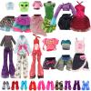 BARWA 6 Sets Doll Clothes and 6 Shoes for 11 inch Monster Girl Doll Aessories Fashion Outfits Casual Tops Pants view 1