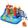 BOUNTECH Inflatable Water Slide, 7 in 1 Waterslide Park Bounce House for Kids Outdoor Fun with Football Gate, GFCI 750W Blower, Water Slides Inflatables for Kids and Adults Backyard Party Gifts view 1