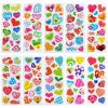 24 Sheets(350+) Heart 3D Puffy Stickers for Toddlers Kids, Bulk Preschool Sticker Sheets for Reward, Craft, Scrapbooking view 2