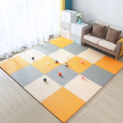 12"X12" Foam Puzzle Mats for Floor 0.4" Thick Foam Crawling Mat Kids Puzzle Playmats, Interlocking Foam Floor Tiles Exercise Mats- Baby Play Mat for Playing,H,40Pcs