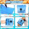 2 Pack Arm Floaties for Adults and Kids, Water Wings Inflatable Arm Swimming Floats Swim Rollup Arm Bands with Inflator Safety Arm Floaties for Swimming Pool Water Sports Party(Blue) view 3