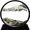 Moving Sand Art: 3D Sand Picture Moving Sand Art Liquid Motion Hourglass Deep Sea Sandscape Flow Sand Painting Sandalier,Office Desk Decor Desk Toys (7'', Black) view 1