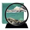 Moving Sand Art: 3D Sand Picture Moving Sand Art Liquid Motion Hourglass Deep Sea Sandscape Flow Sand Painting Sandalier,Office Desk Decor Desk Toys (7'', Black) view 3
