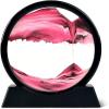 Twohua Moving Sand Art Liquid Motion 3D Hourglass Deep Sea Sandscape Moving Sand Picture Quicksand Flow Sand Painting Desk Decorations Work Relaxing Decor Office Desktop Toys (7 inches, red) view 1