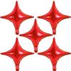 18inch Star Shape Foil Mylar Balloon,30 pcs Red Four Angle Star Balloons for Birthday Party,Wedding,Valentine's Day, engagement partyChristmas,Baby Shower Backdrops Decorations  view 1