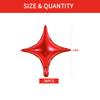 18inch Star Shape Foil Mylar Balloon,30 pcs Red Four Angle Star Balloons for Birthday Party,Wedding,Valentine's Day, engagement partyChristmas,Baby Shower Backdrops Decorations  view 2