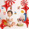 18inch Star Shape Foil Mylar Balloon,30 pcs Red Four Angle Star Balloons for Birthday Party,Wedding,Valentine's Day, engagement partyChristmas,Baby Shower Backdrops Decorations  view 3