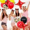18inch Star Shape Foil Mylar Balloon,30 pcs Red Four Angle Star Balloons for Birthday Party,Wedding,Valentine's Day, engagement partyChristmas,Baby Shower Backdrops Decorations  view 4