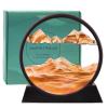 Twohua 3D Sand Art Liquid Motion Moving Sandscapes Flow Sand Painting Quicksand Hourglass Deep Sea Sandscape Sandalier,Office Desk Decor Desk Toys (12'', Orange) view 4