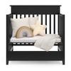 Storkcraft Petal 4-in-1 Convertible Mini Crib (Black)  GREENGUARD Gold Certified, Converts to Daybed and Twin-Size Bed, Bonus 2.75-inch Mini Crib Mattress Included, Ideal for Small Spaces view 4