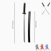 Set of Two 26 1/2 Inch Japan Samurai Pu Foam Blade Anime Sword Ninja Katana, Play, Fencing, Fun, Birthday, Halloween view 2