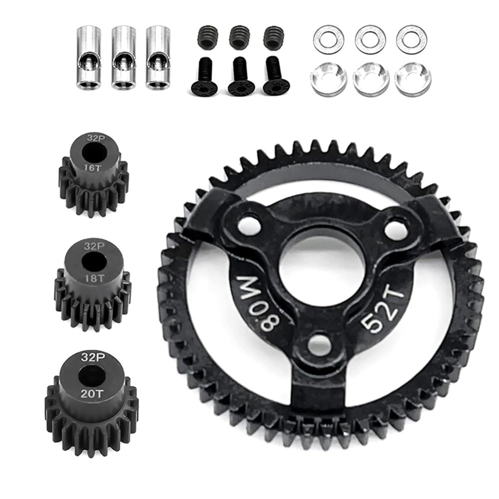 Harden Steel Spur Main Gear 0.8M 32P for Traxxas Slash 2WD VXL Bandit Rustler Stampede Drag Slash