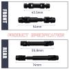 HOPLEX Stainless Steel Drive Shaft with Black Coating Front Rear Center Driveshafts for 1/18th TRX4M Defender Bronco RC Crawler Car Upgrades 2PCS(Black) view 3