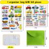 PENGFULL Felt Transportation Vehicles Learning Pieces,48 Felt Flannel Board Pieces,Air Land Sea Airplane Learning for Toddlers for Kindergarten,Preschool,Toddlers view 2