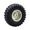 NXUEBDU 4Pcs Brass Weights 1.9 2.2 Inches Beadlock Wheels 12mm Hex Wheel Hub Widen Adapters for SCX10 TRX4 1/10 RC Crawler Upgrades (Gold, 22mm) view 3