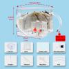 EXBEPE Sand Ant Farm with Connecting Tubes,Live Ant Habitat Colony Ecosystem Terrarium Kit for Kids to Study Insect Behavior view 4