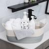 ABenkle Small Storage Basket with Handles, Cotton Rope Woven Dog Cat Toy Bin, Decorative Shelves Closet Organizing for Nursery Laundry Bedroom Bathroom, 14.2''x 11''x 5.1'' view 3