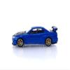 MINI GT 1/64 Nissan Skyline GT-R R34 Top Secret Bayside Blue (Right Handle) Finished Product view 3