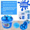 LAWOHO Blue Clear Slime, Blueberry Slime Kit for Kids, Crunchy Slimes with 8 Slime Add Ins, Jelly Cube Slimes for Kids Party Favors, Birthday Christmas Easter Gifts for Girls & Boys Age 8-12 view 2