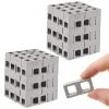 Deekin 100 Pcs Mini Cinder Blocks 1/12 Scale Mini Bricks Miniature Building Blocks for Dollhouse Accessories DIY Construction Toys Supplies view 1