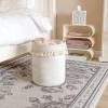 Mkono Macrame Decorative Cotton Rope Basket Boho Nursery Decor Small Cute Woven Tassel Closet Storage Bins Organizer for Baby Toys,Magazines, Potted Plants Cover,Living Room,Bedroom, 15.7"x19.6" view 3