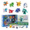 Super Wings 15-Pack Transforming Toys 2 inch Airplane Robot Mini Action Figures with Real Mobile Wheels for Kids 3 4 5 6 7 8+ Birthday Party Supplies for Preschool Boys and Girls view 1