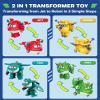 Super Wings 15-Pack Transforming Toys 2 inch Airplane Robot Mini Action Figures with Real Mobile Wheels for Kids 3 4 5 6 7 8+ Birthday Party Supplies for Preschool Boys and Girls view 3