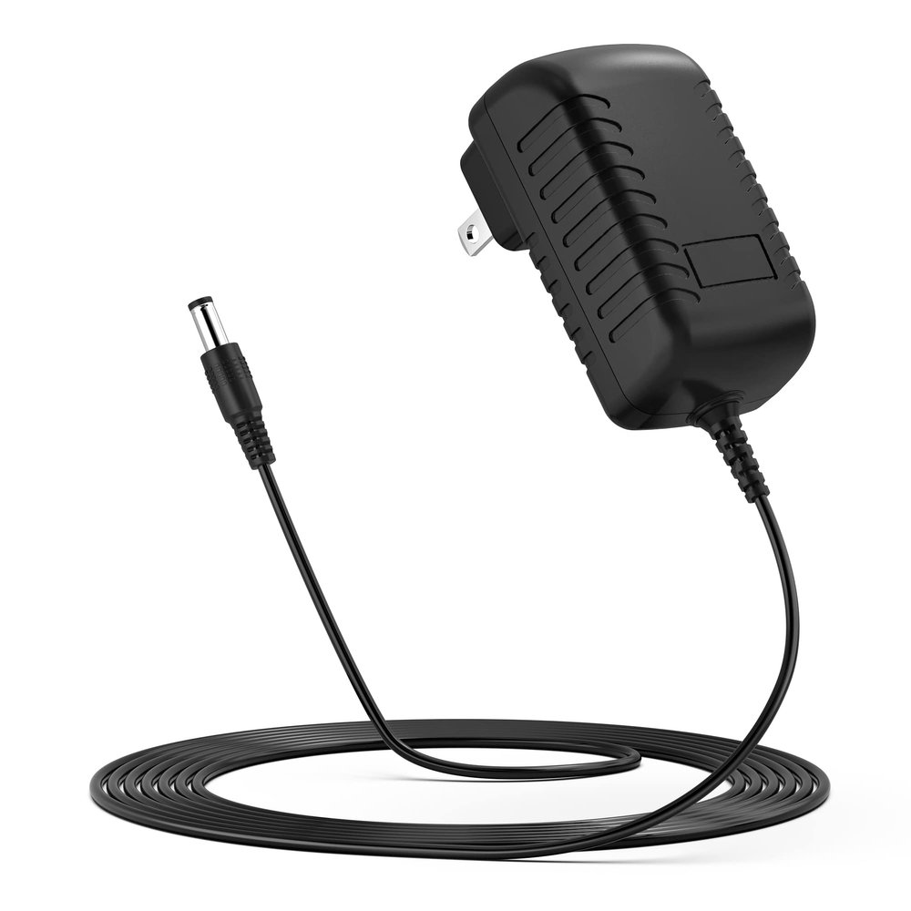 KONKIN BOO Replacement 12V AC/DC Adapter Power for D.C.12V KidTrax Kids Ride On Bulldozer 12 Volt Battery Powered Trax CAT Car Tractor Wheels Toy 554156 12VDC Charger (w/Barrel Round Plug Tip.)