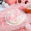 108 Pcs Balls Cake Topper DIY Cupcake Insert Foam Balloons for Cake Baking Wedding Anniversary Birthday Decoration(Pink, Clear, White,1.57'', 1.18'') view 2