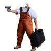 1/12 Scale Male Clothes,Men's Denim Overalls Pant Costume Clothing for 6inch Male Action Figure Body (Yellow) view 1
