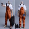 1/12 Scale Male Clothes,Men's Denim Overalls Pant Costume Clothing for 6inch Male Action Figure Body (Yellow) view 3