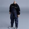 1/12 Scale Male Clothes,Men's Denim Overalls Pant Costume Clothing for 6inch Male Action Figure Body (Blue) view 1