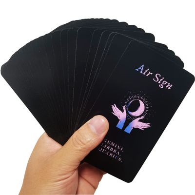 Han Yu Bowen Love Oracle Cards,Tarot Cards for Beginners Twin Flame Tarot Cards,Oracle Cards Decks with Meanings on Them Soulmate to Romantic Relationships Oracle Cards (Black (2.75 4.72")