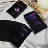 Han Yu Bowen Love Oracle Cards,Tarot Cards for Beginners Twin Flame Tarot Cards,Oracle Cards Decks with Meanings on Them Soulmate to Romantic Relationships Oracle Cards (Black (2.75  4.72") view 3