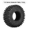 INJORA 1.0 Tires - 57 * 22mm S5 Super Soft Sticky Crawler Tires for TRX4M Axial AX24 SCX24 FCX24 Enduro24 Upgrade,T1016 view 2
