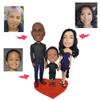 mydedor Custom Bobble-Heads Figurine Customized Doll, Wedding Couple in Red Dress Custom Bobble Head, Bobble Head Figures Handmade Personalized Sculpture Gift for Couple view 2