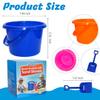 BeneFine 12 Pack Sand Buckets and Shovels for Kids 7.48 Inches | Beach and Sand Toys at The Beach | Use for Sand Molds at The Sandbox -12 Pail and 12 Shovel Set view 2