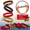 Leitee 48 Pcs Pirate Rubber Bracelets Pirate Party Theme Wristbands Silicone Wristbands Party Supplies Favors Accessories for Men Women Birthday Prizes, 4 Styles view 4