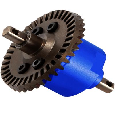 Rcarmumb Steel #45 Front Differential Upgrades Part for 1/10 Slash 4X4 VXL Rustler 44 VXL Stampede 4X4 VXL,Matel Diffrential Upgrades,Replaced #5381 #6882 #5379,Navy Blue