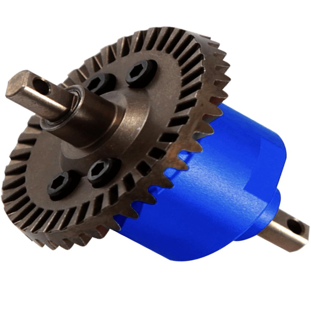 Rcarmumb Steel #45 Front Differential Upgrades Part for 1/10 Slash 4X4 VXL Rustler 44 VXL Stampede 4X4 VXL,Matel Diffrential Upgrades,Replaced #5381 #6882 #5379,Navy Blue