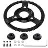 Rcarmumb 48P 76T Transmission Gears Upgrades Part for 1/10 Slash 2WD,Rustler,Stampede,Metal Steel 76T Spur Gear with Pinions Gears(19T/20T/21T) Hops up. view 1