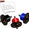 Rcarmumb Steel #45 Front Differential Upgrades Part for 1/10 Slash 4X4 VXL Rustler 44 VXL Stampede 4X4 VXL,Matel Diffrential Upgrades,Replaced #5381 #6882 #5379,Red view 2