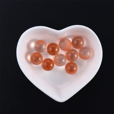 12mm Glass Marbles Bulk, 10pcs Colorful Cat Eyes Glass Marbles for Kids Marble Run Games, Vase Filler, Fish Tank, Home Decor(no hole,orange)