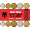 5 Coins from Albania | Albanian Coin Set Collection 5 10 20 50 100 Leke | Circulated 1995-2020 | Teuta | Genthios | Eagle | Berat | Olive | Liburn view 1