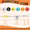 Jexine 6 Sets DIY Fingerboard Kit Fingerboard Accessories Mini Finger Skateboard Parts Include 12 Brackets 54 Screws 30 Nuts 6 Screwdriver 24 Board Wheels Tool for 96mm(Colorful) view 2